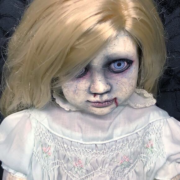 OOAK Creepy Odd 18” Haunted Ghost Zombie Undead Scary Halloween Horror Art Doll - Picture 7 of 15